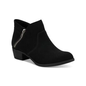 SUN STONE Womens Black Slip Resistant Abby Round Toe Block Heel Booties 5.5 M